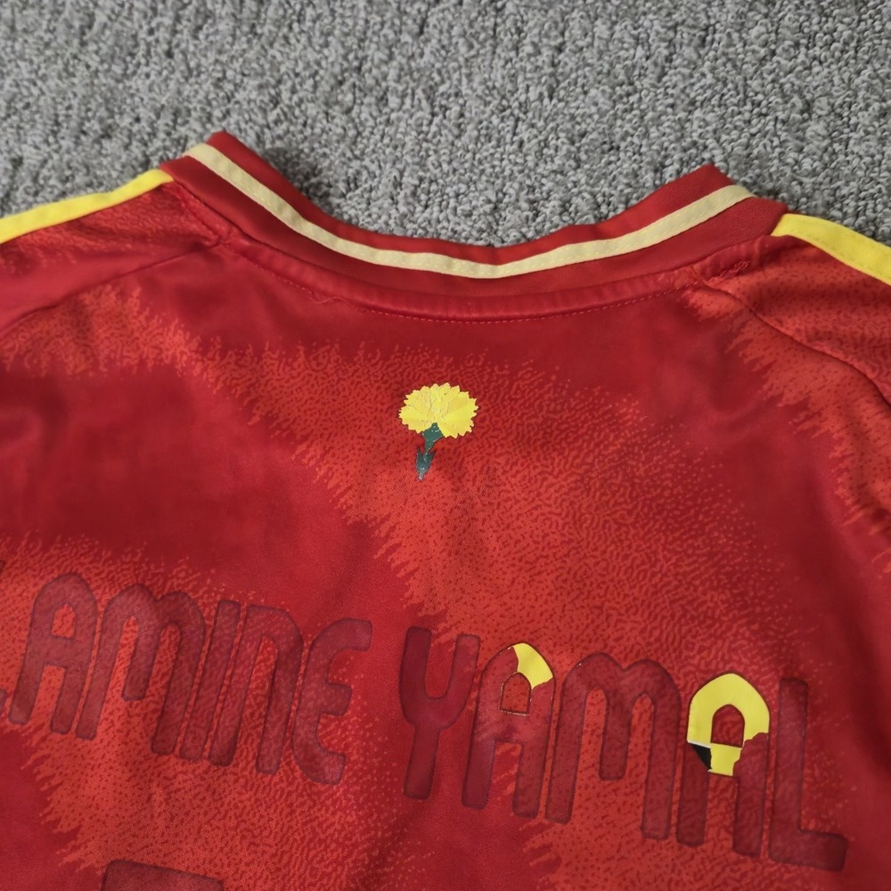 Spain Home Shirt Euro 2024 #19 Lamine Yamal Player Version Size S See Desc! - Picture 11 of 11